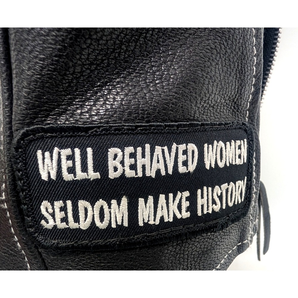 Milwaukee Vintage Leather Ladies Love to Ride Event Leather Vest - Size S black - Picture 11 of 16